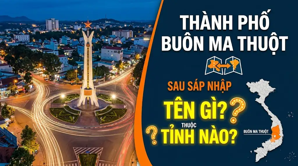 Thành phố Buôn Ma Thuột sau sáp nhập tên gì? Thuộc Tỉnh nào?